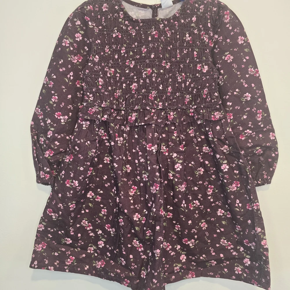 Gap long sleeve Floral smocked dress in a size 5.  New with tags.